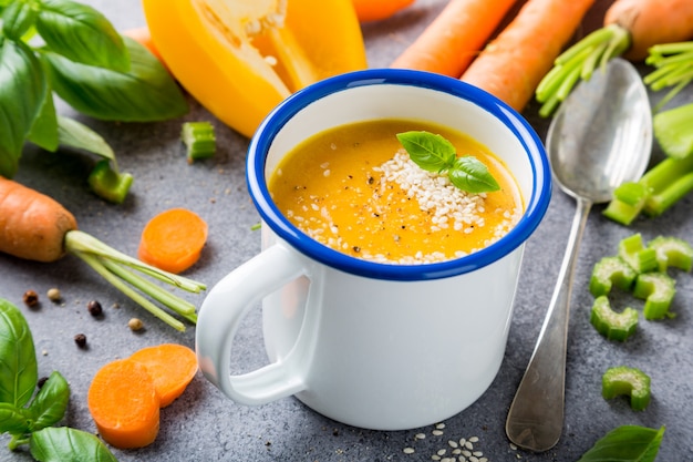 Soupe de carottes maison