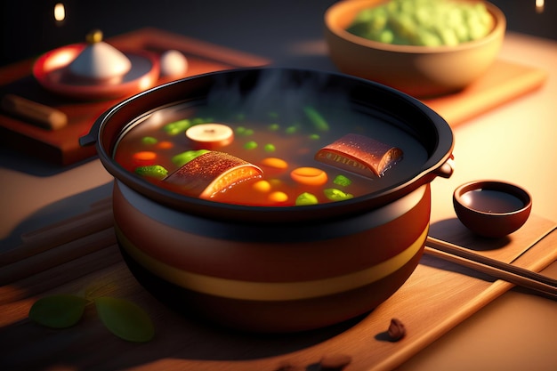 Une soupe chinoise Hot Pot