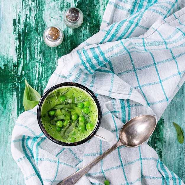 Soupe à la crème de pois