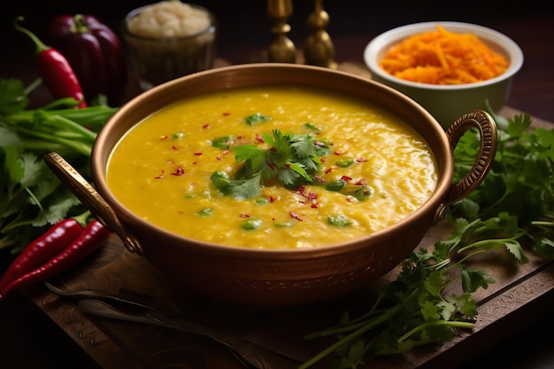 Photo soupe du chef johns mulligatawny nourriture indienne