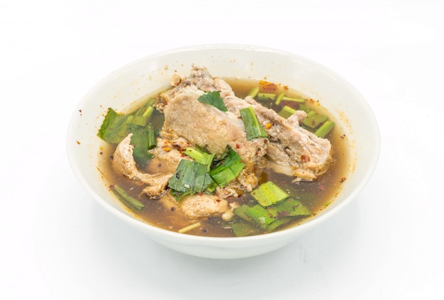 Soupe épicée aux côtes de porc