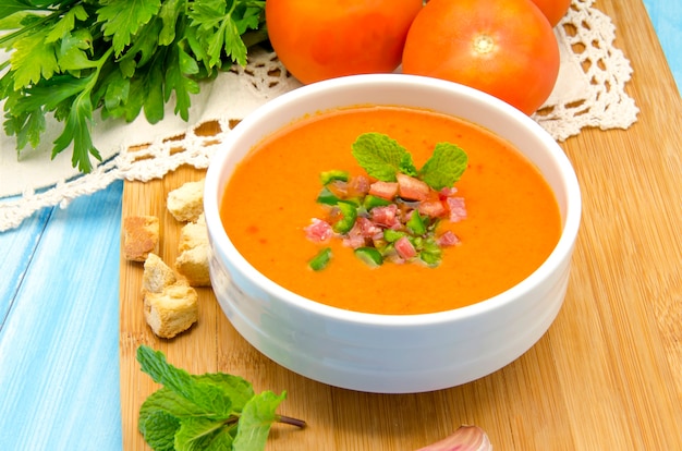 Soupe froide de gaspacho