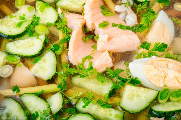 Soupe de légumes au poisson