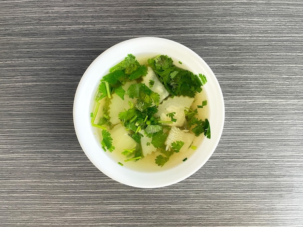 Photo soupe de melon thaïlandaise d'hiver