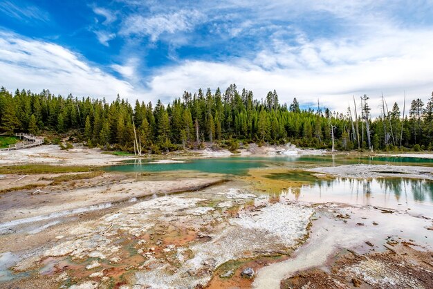 Source thermale chaude à Yellowstone