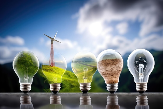 Photo sources d'énergie alternatives et efficacité énergétique générative ai