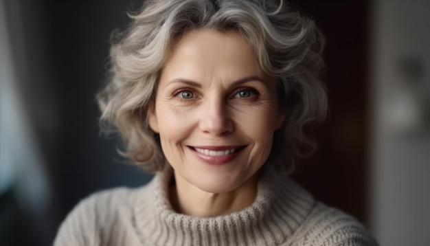 Sourire de belles femmes d'âge moyen