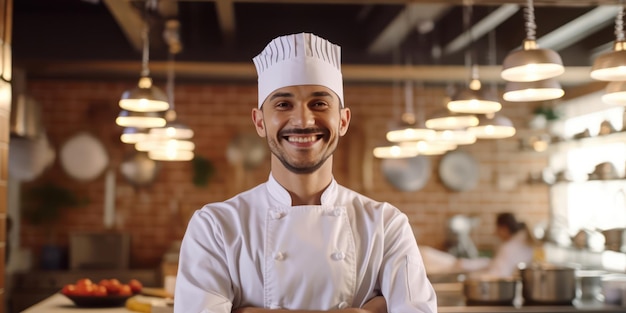 Le sourire d'un chef passionné exhale de la créativité.