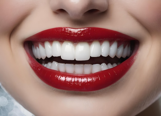 Photo un sourire radieux et des dents parfaitement blanches