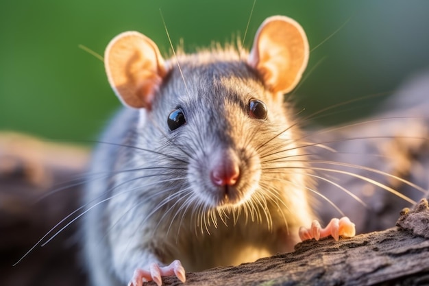 une souris dans l'habitat