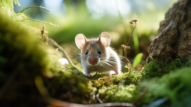 Photo une souris dans la nature