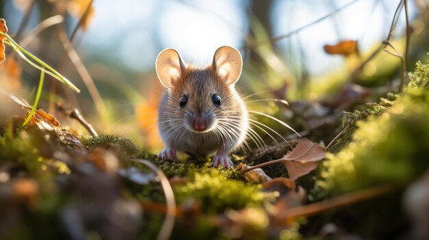 Photo une souris dans la nature