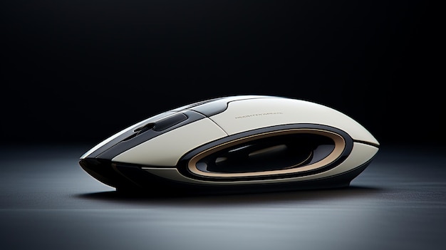Photo une souris d'ordinateur avec un fond noir et un fond noir