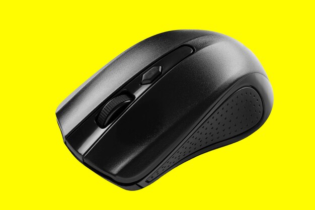 Souris sans fil d'ordinateur moderne grise