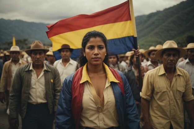 sous le commandement du Colombien