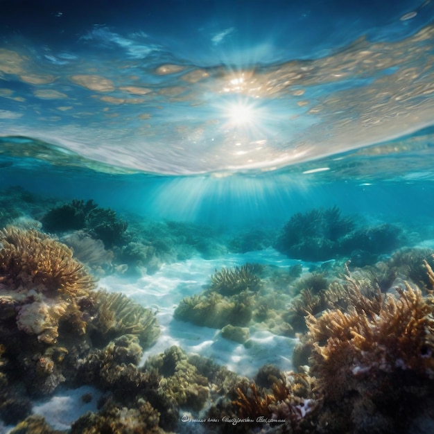 Photo sous l'eau beauté papier peint de mer