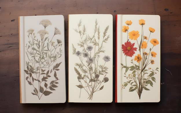 Sous-verres floraux faits à la main pour les amateurs de nature