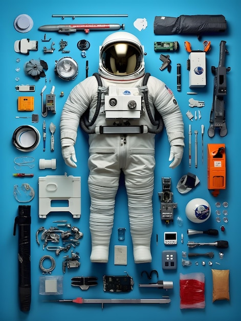 Spaceman avec composants