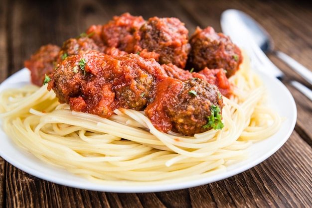 Spaghetti aux boulettes de viande
