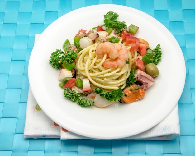 Spaghetti aux fruits de mer