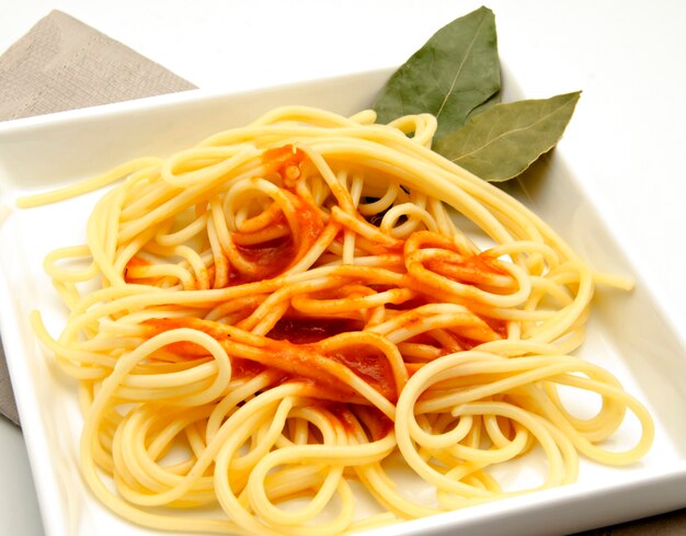 Spaghetti à la sauce tomate