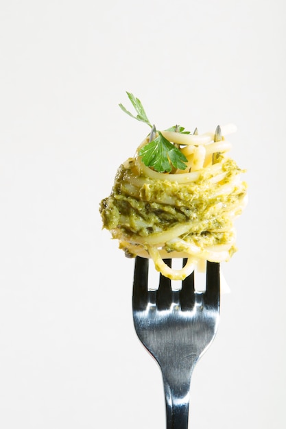 Spaghettis au pesto