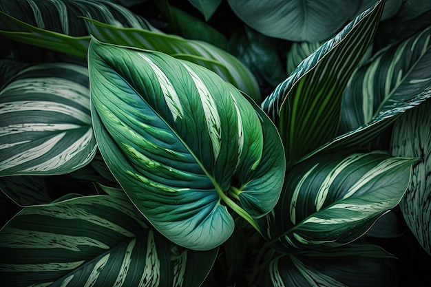 Spathiphyllum cannifolium laisse abstrait vert texture fond de nature feuille tropicale