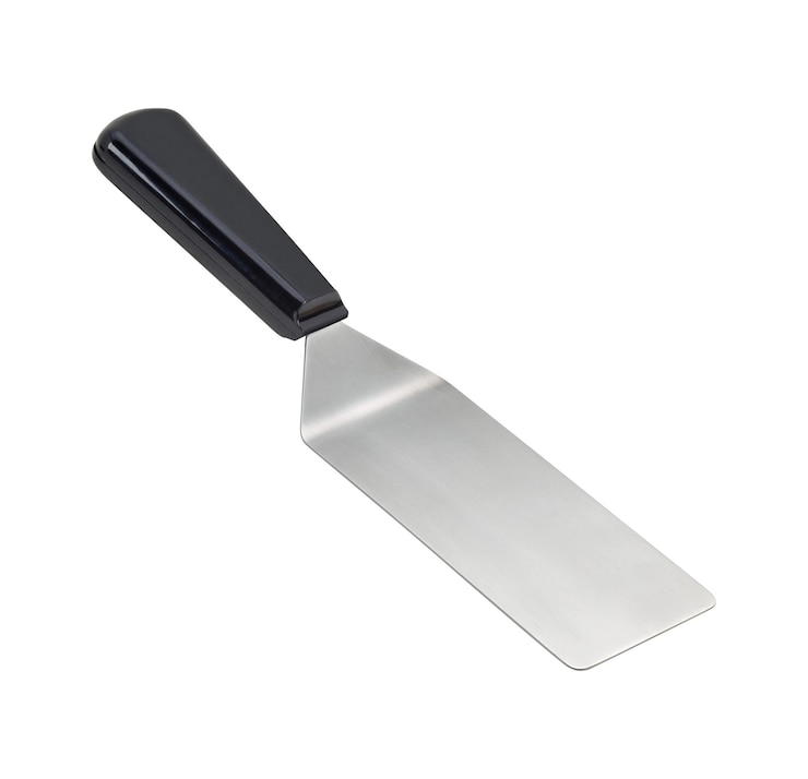 Photo spatule à chocolat professionnelle sur fond blanc