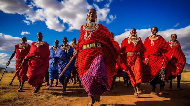 Le spectacle de la danse maasai Les rythmes de la tradition