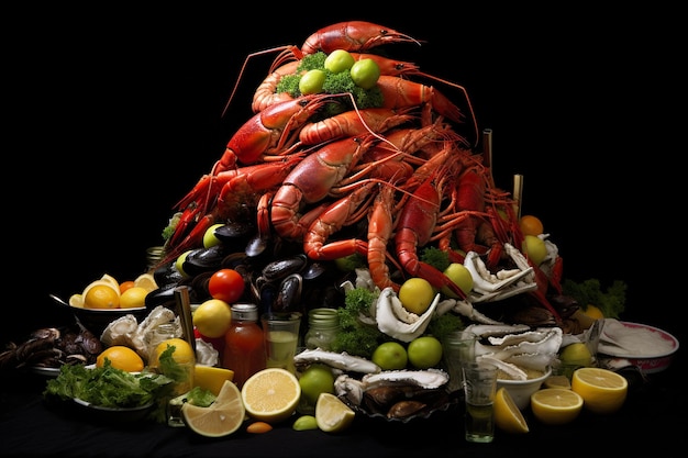 Spectacle de fruits de mer