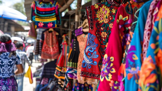 Un spectacle vibrant de vêtements traditionnels mexicains colorés, avec des broderies complexes et des motifs uniques, ne manquera pas de captiver quiconque aime le fashi.