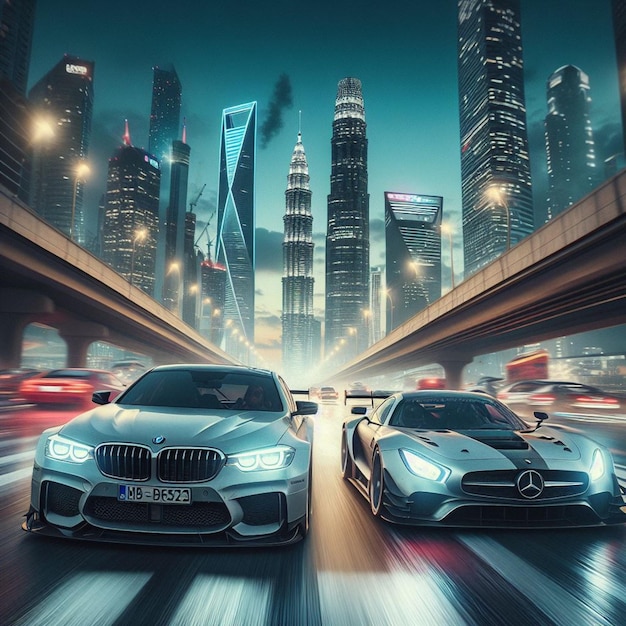 Des speedsters de luxe BMW contre Mercedes Benz une course passionnante entre deux titans de l'automobile