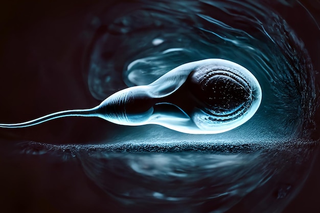 Sperme le spermatozoïde ovule dans l'ovule