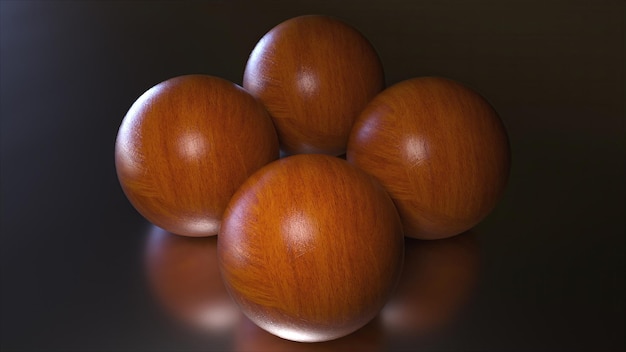 Sphère en bois