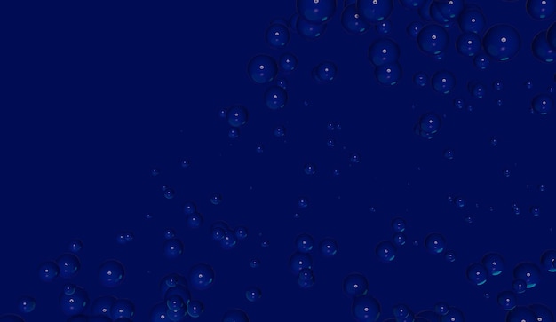 Sphères bleues brillantes abstraite illustration de rendu 3d moderne. Concept de sécurité des données, technologies de protection de l'IA pour entreprise, entreprise, société, couverture, bannière.