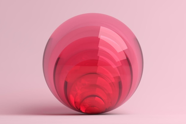 Sphères de verre 3D