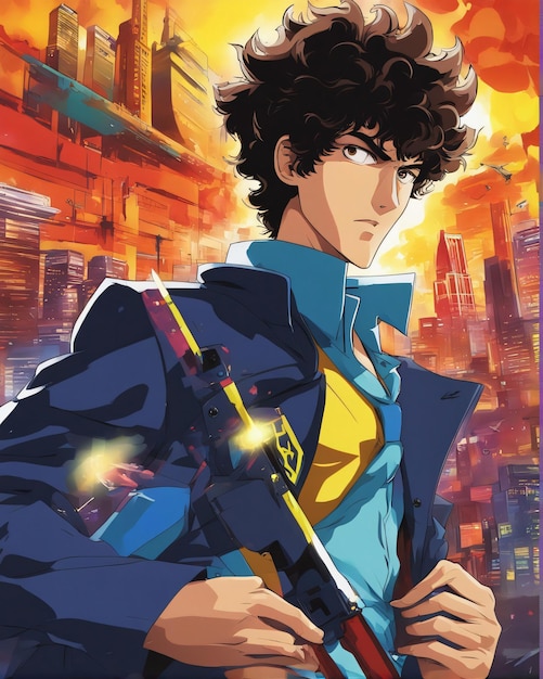 Spike Spiegel, personnage animé de la série Cowboy Bebop