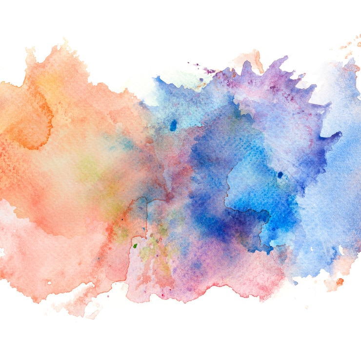Photo splash aquarelle abstraite.
