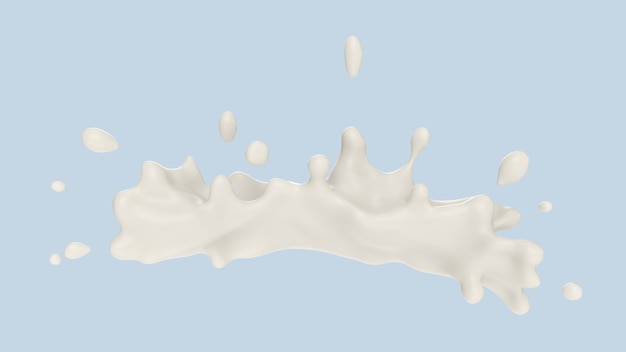 Splash de lait ou de yogourt