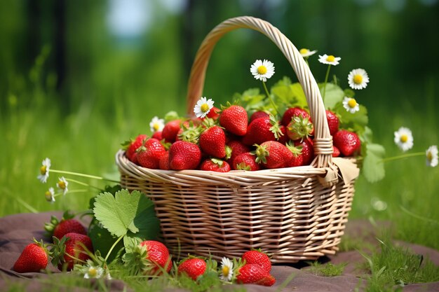 La splendeur de la fraise d'été