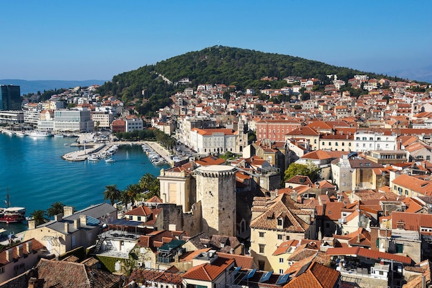 Split, Croatie. Paysage urbain en été.