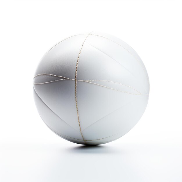 Sport de ballon de volley-ball isolé sur fond blanc Image générée par l'IA