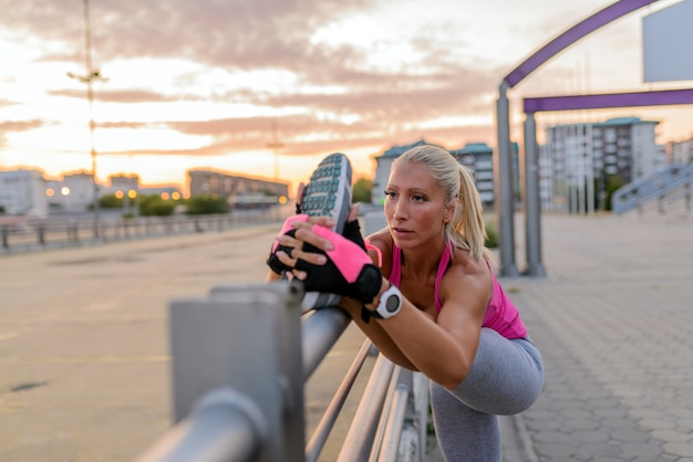 Sportive Jeune Femme.