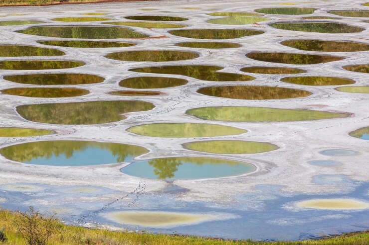 Spotted Lake en Colombie-Britannique, Canada