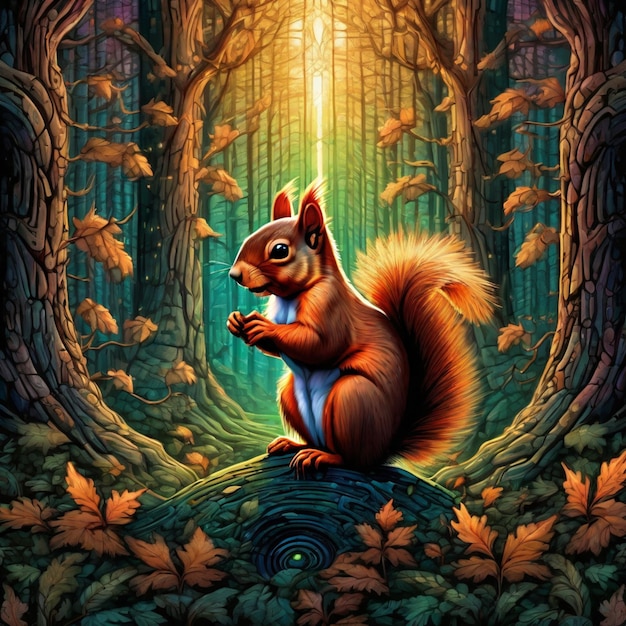 Squirrel's Woodland Adventures Une histoire de la forêt