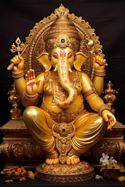 Sri Ganesha est assis