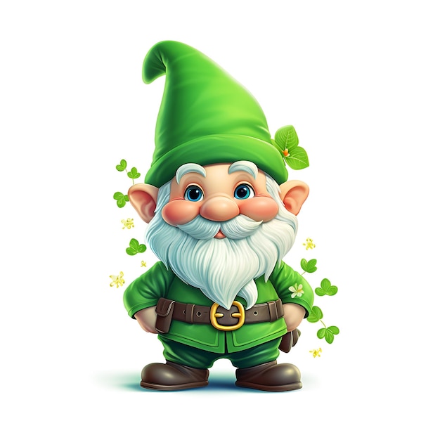 St Patricks Day Gnome Vert Trèfle Hd Transparent