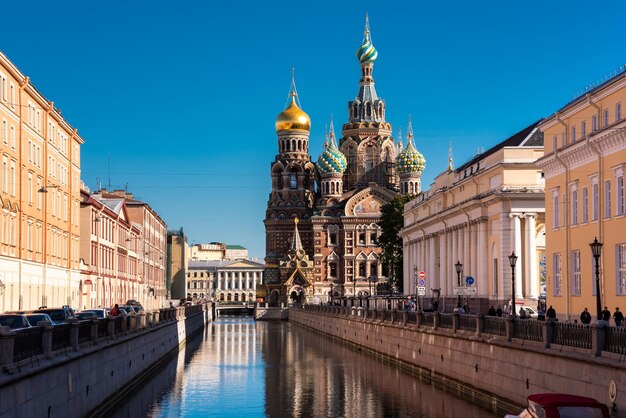 St Petersburg Russie Célèbre église Sauveur sur le Sang Versé