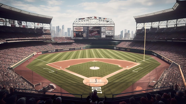 Stade de baseball ai générer