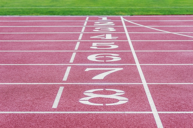 Stade de course. Concept sur le thème du sport.